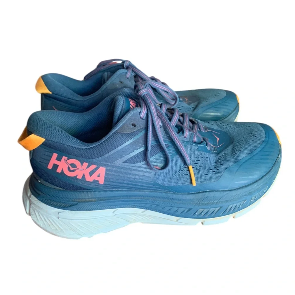 Hoka Women's Stinson ATR 6 Trail Running Shoes Blue Sz 8.5 - Picture 1 of 8